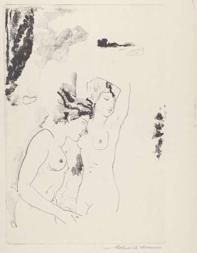 Nimfen van de Stroom door Arthur B. Davies