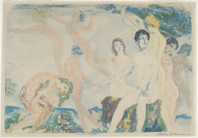 Vrijlating bij de Poorten door Arthur B. Davies