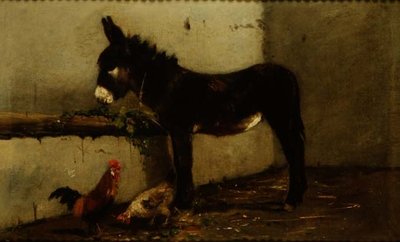 Ezel aan het eten door Arthur Batt