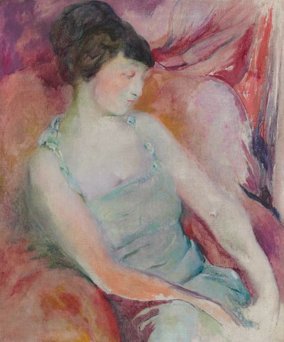 Portret van Helen Fleck Seyffert, c.1921 door Arthur Beecher Carles