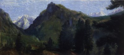 Berg geliefd door de lente door Arthur Bowen Davies
