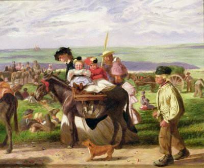 Aan zee, Pegwell Bay, nabij Ramsgate door Arthur Boyd Houghton