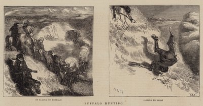 Buffeljacht door Arthur Boyd Houghton