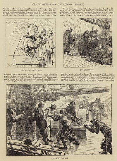Grafisch Amerika, op de Atlantische stoomboot door Arthur Boyd Houghton
