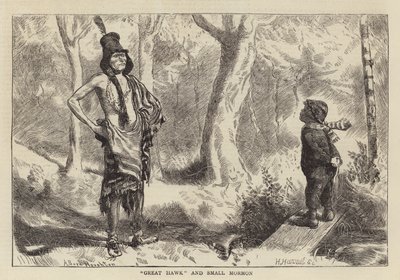 Grote Havik en Kleine Mormon door Arthur Boyd Houghton