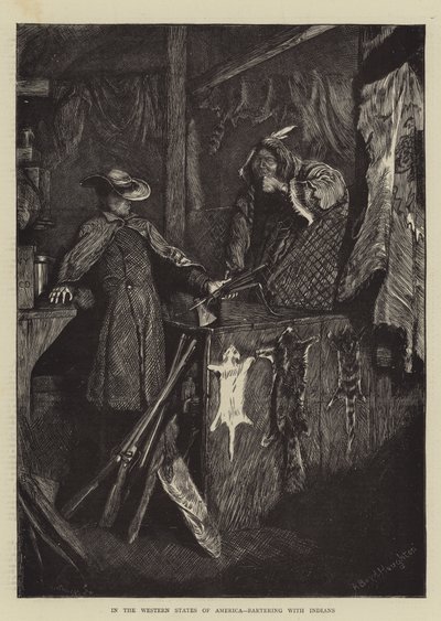 In de Westelijke Staten van Amerika, ruilhandel met Indianen door Arthur Boyd Houghton