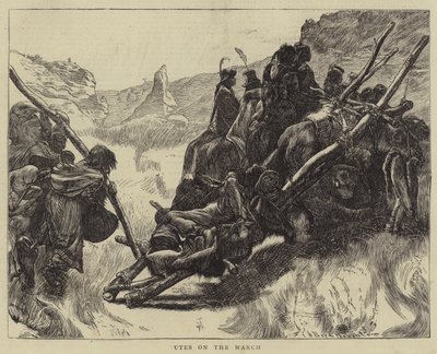 Utes op mars door Arthur Boyd Houghton