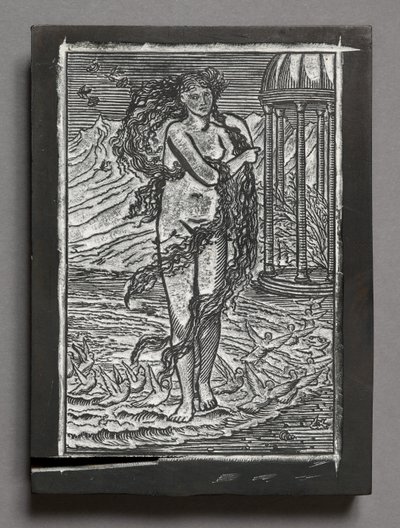 Het Verhaal van Cupido en Psyche - Venus, naar Edward Coley Burne-Jones (gegraveerd houten blok) door Arthur Burgess