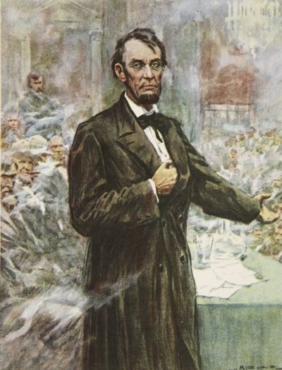 Abraham Lincoln, de grote Bevrijder, illustratie uit 