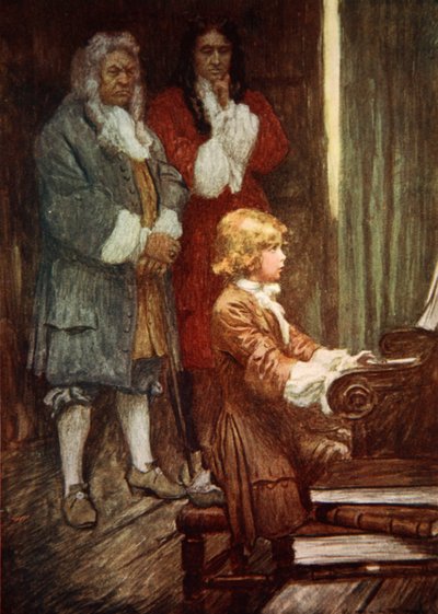 In stilte wachtten ze terwijl Handel speelde door Arthur C. (after) Michael