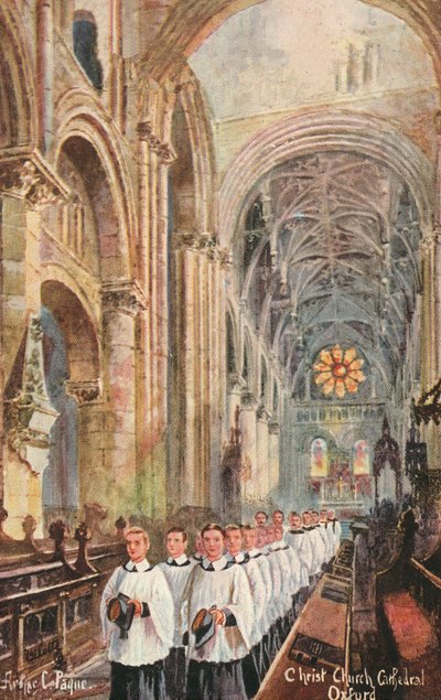 Koor van Christ Church Cathedral, Oxford, Oxfordshire door Arthur Charles Payne