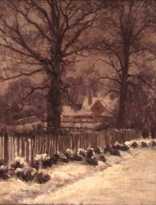 Een Besneeuwde Laan door Arthur Claude Cooke