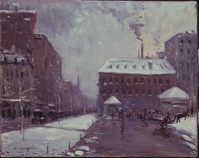 Tremont Street, Pelham Hotel, Boston door Arthur Clifton Goodwin