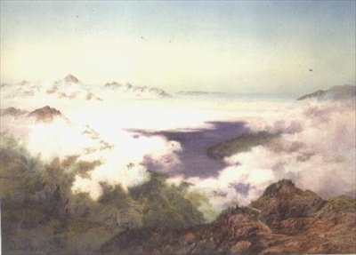 Vroege ochtend vanaf de Schynegge Platte, Zwitserland door Arthur Croft