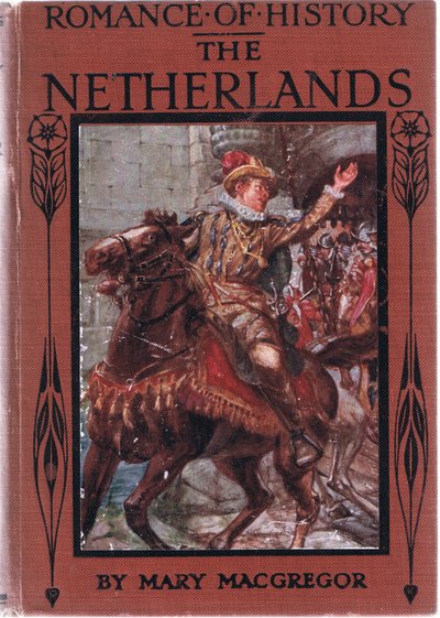 Omslagontwerp, illustratie uit Romance of History: Nederland, 1920s door Arthur David McCormick