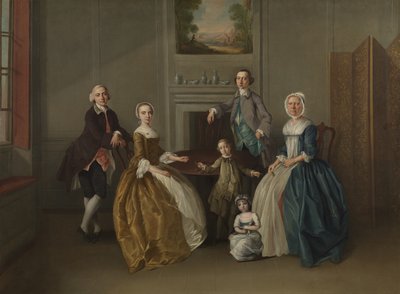 Familiegroep, 1756 door Arthur Devis