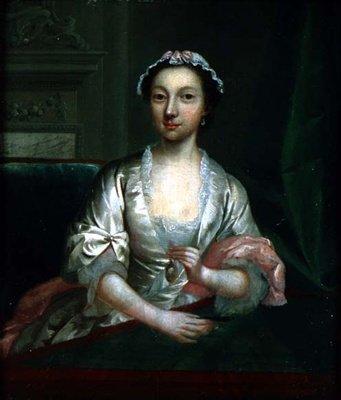 Portret van Elizabeth Faulkner, de vrouw van de kunstenaar, ca.1742 door Arthur Devis