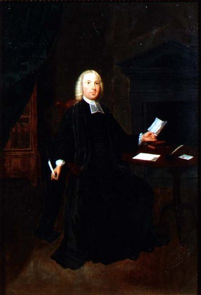 Portret van de Eerwaarde William Farington, Pastoor van Leigh in Lancashire, ca. 1741-42 door Arthur Devis