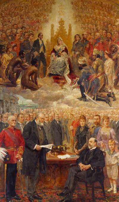 Een Allegorie van het Britse Rijk door Arthur Drummond