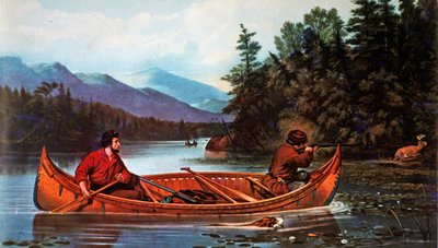 Amerikaanse Jachtscènes: Een Goede Kans, uitgegeven door Currier & Ives door Arthur Fitzwilliam (after) Tait