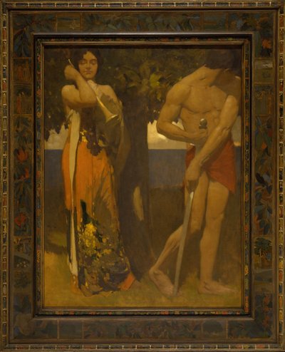 Ik floot maar jullie wilden niet dansen, ca. 1907-1929 door Arthur Frank Mathews