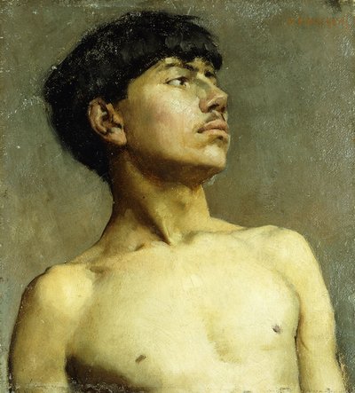 Portret van Xavier Martinez door Arthur Frank Mathews