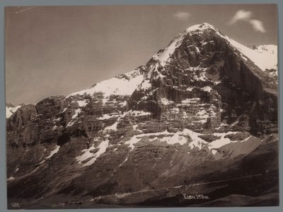 Gezicht op de Eiger in de Berner Alpen door Arthur Gabler