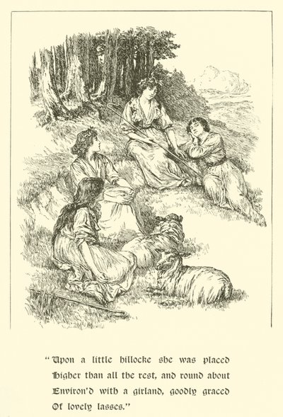 Sir Calidore, ridder van hoffelijkheid, Coridon en Pastorella door Arthur George Walker