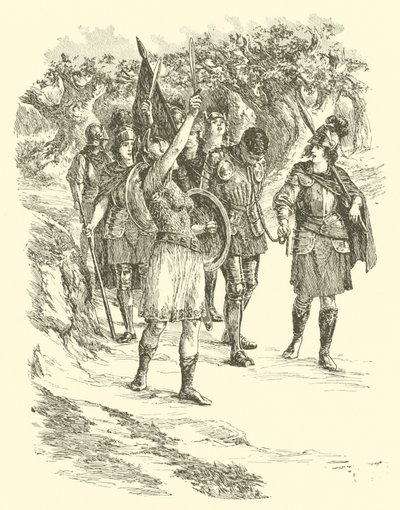 De avonturen van Sir Artegall, Koningin van de Amazones door Arthur George Walker
