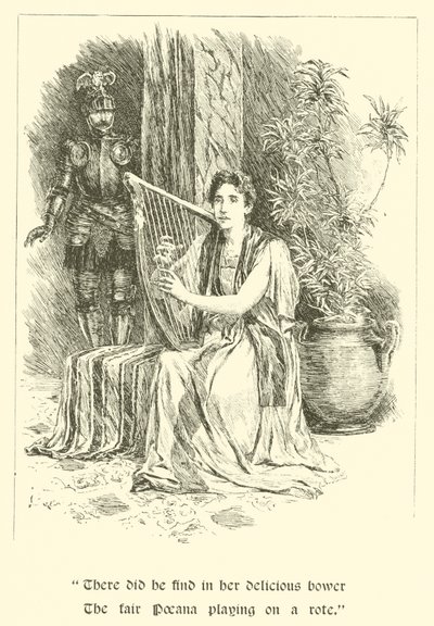 De Schildknaap van Lage Rang, De Dochter van de Reus (gravure) door Arthur George Walker