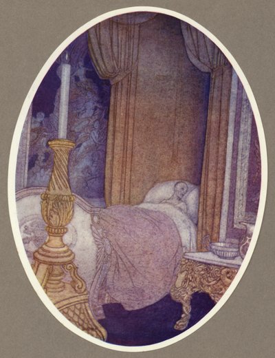 De bisschop beveelt zijn graf in de kerk van St Praxed door Arthur George Watts
