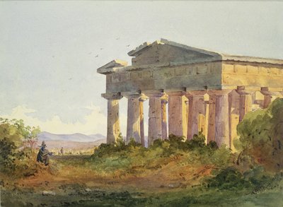 Landschap bij Paestum door Arthur Glennie