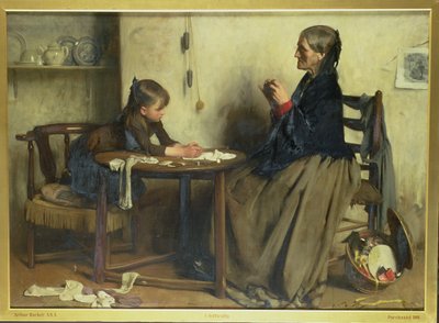 Een Moeilijkheid door Arthur Hacker