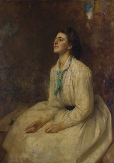 De veldleeuwerik door Arthur Hacker
