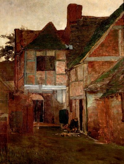 Een Oude Postkoerierplaats, Surrey, 1885 door Arthur Hawksley