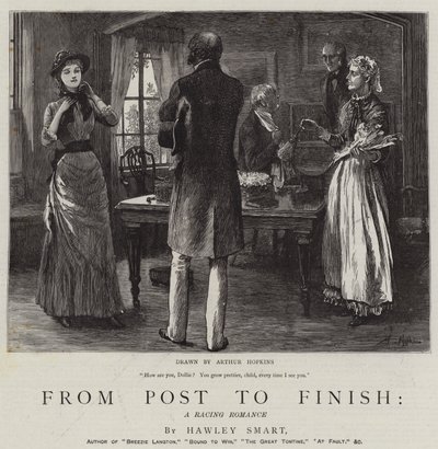 Van start tot finish, een race-romance door Arthur Hopkins