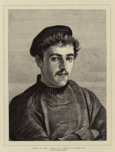 Hoofden van het Volk, Een Cornish Visser-Jongen door Arthur Hopkins