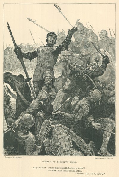 Illustratie voor Koning Richard III door Arthur Hopkins