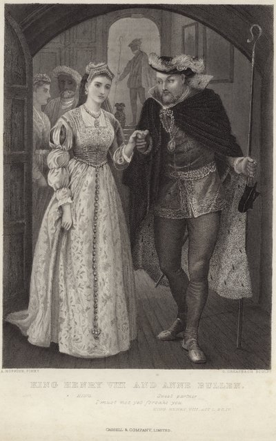 Koning Hendrik VIII en Anne Bullen door Arthur Hopkins