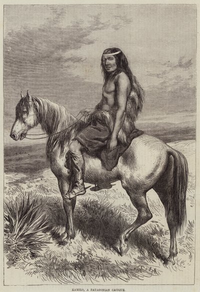 Kamilo, een Patagonische Cacique door Arthur Hopkins