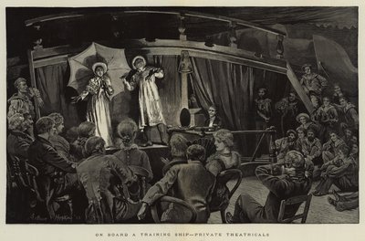 Aan boord van een opleidingsschip, privé-theater door Arthur Hopkins