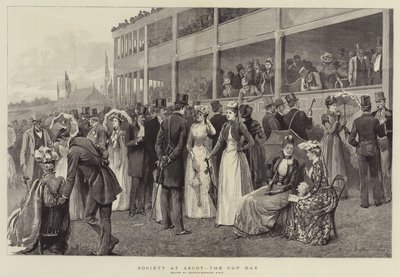 Gezelschap bij Ascot, de Beker Dag door Arthur Hopkins