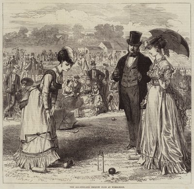 De All-England Croquet Club in Wimbledon door Arthur Hopkins