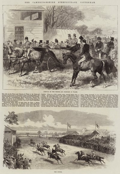 De Cambridgeshire Steeplechase, Cottenham door Arthur Hopkins