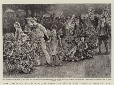 Het Bloemenfeest en de Parade van de Kinderen in de Botanische Tuinen, Regent