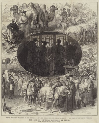 Het Chinese keizerlijke huwelijk in Peking door Arthur Hopkins