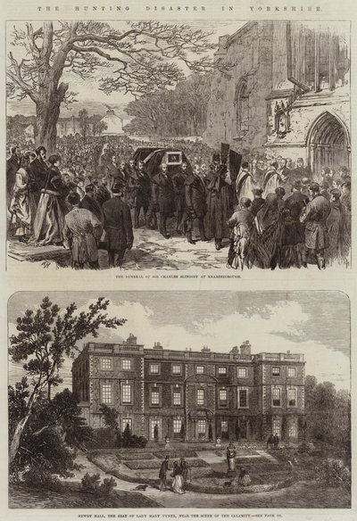 Het jachtongeval in Yorkshire door Arthur Hopkins