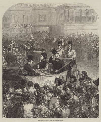 De Prins van Wales bij Ascot Races door Arthur Hopkins