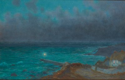 Een veilige haven, Cornwall door Arthur Hughes