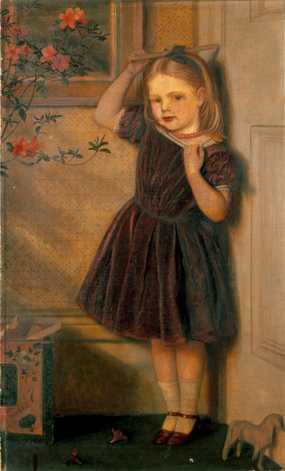 Cecily Ursula, drie jaar oud door Arthur Hughes